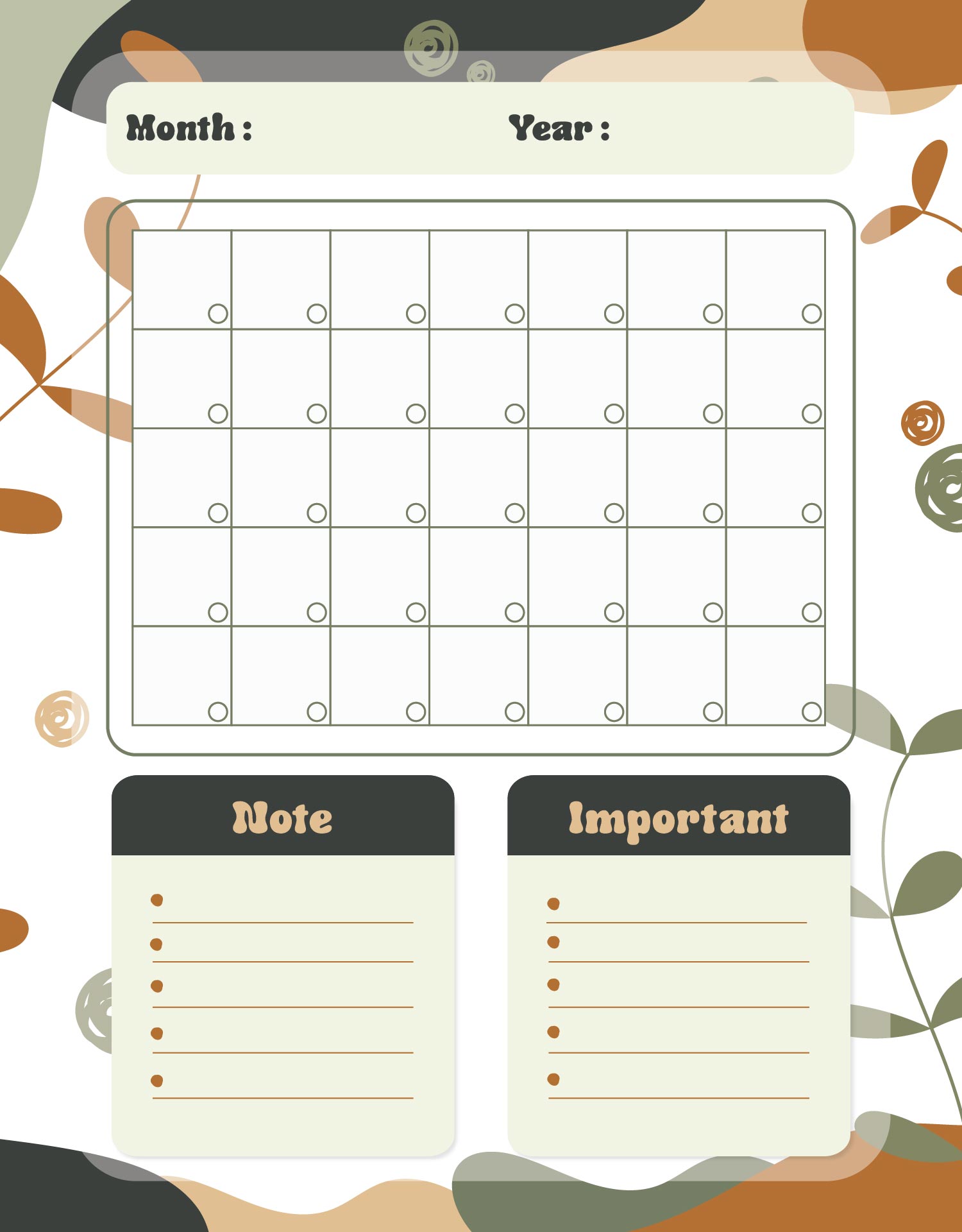 7 Best Images Of Printable Blank Monthly Calendar Template Blank Monthly Calendar 2014 