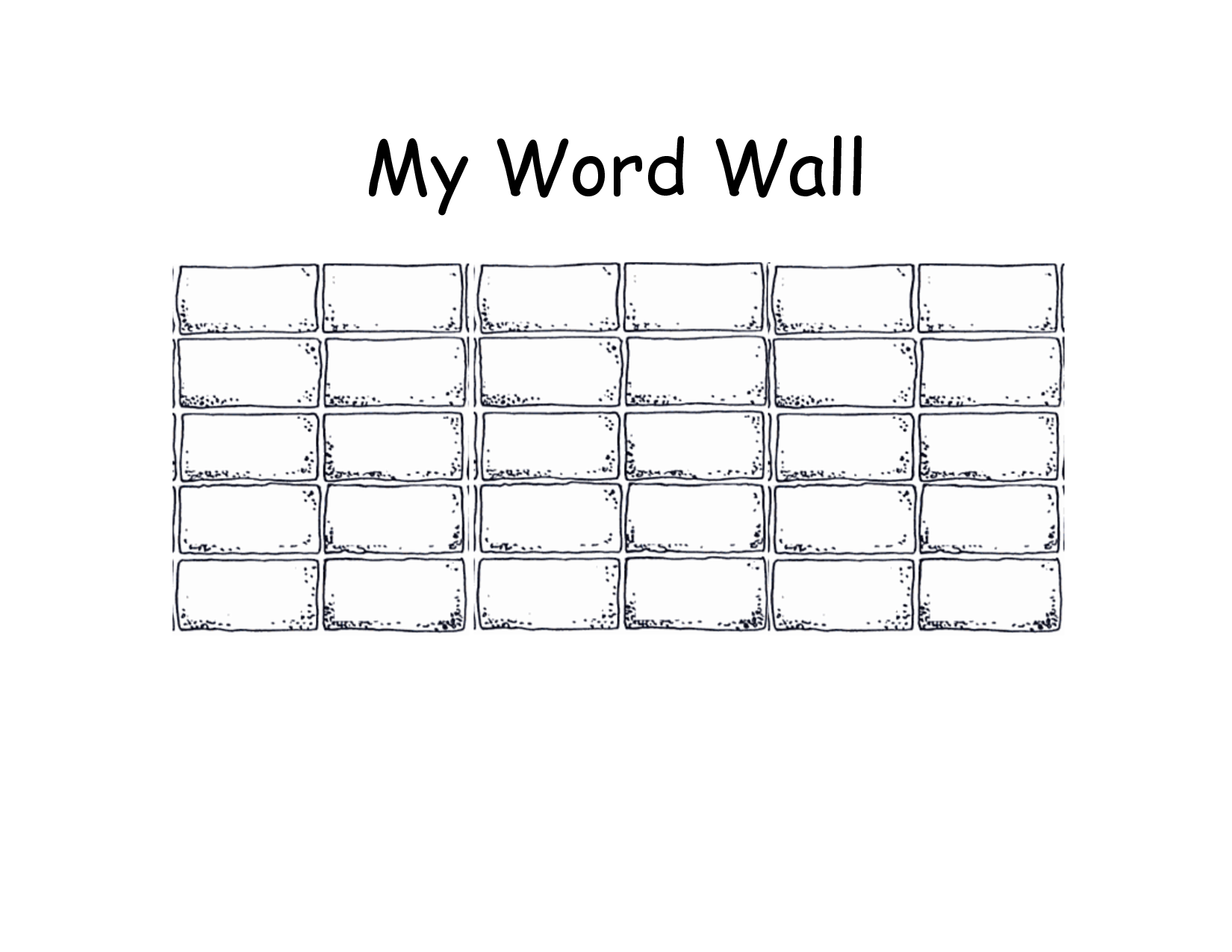7 Best Images Of Word Wall Printable Template Free Printable Word 