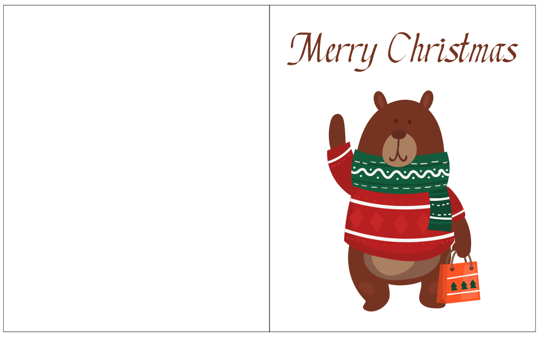 6 Best Images Of Free Printable Christmas Card Templates Christmas Card Templates Printable 