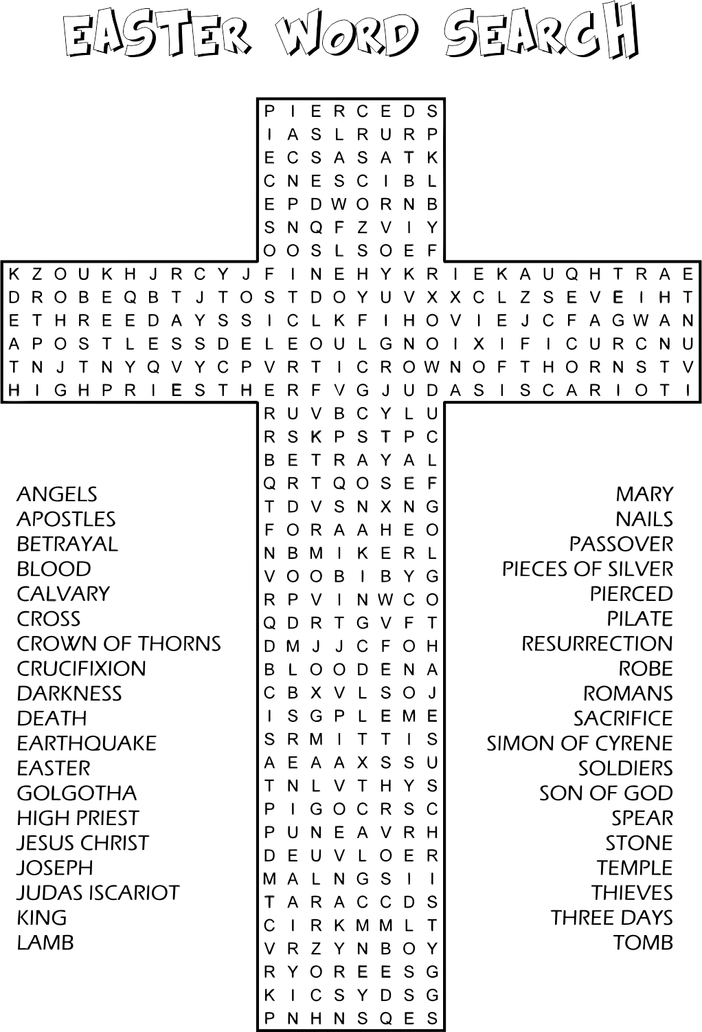 8 Best Images Of Printable Word Search Sunday School Free Bible Word Search Puzzles For Kids