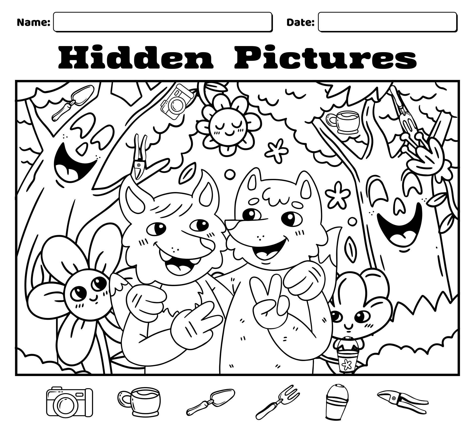 7 Best Images Of Free Printable Find Hidden Objects Free Hidden 