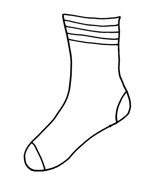 5 Best Images Of Sock Template Printable Dr Seuss Fox In Socks