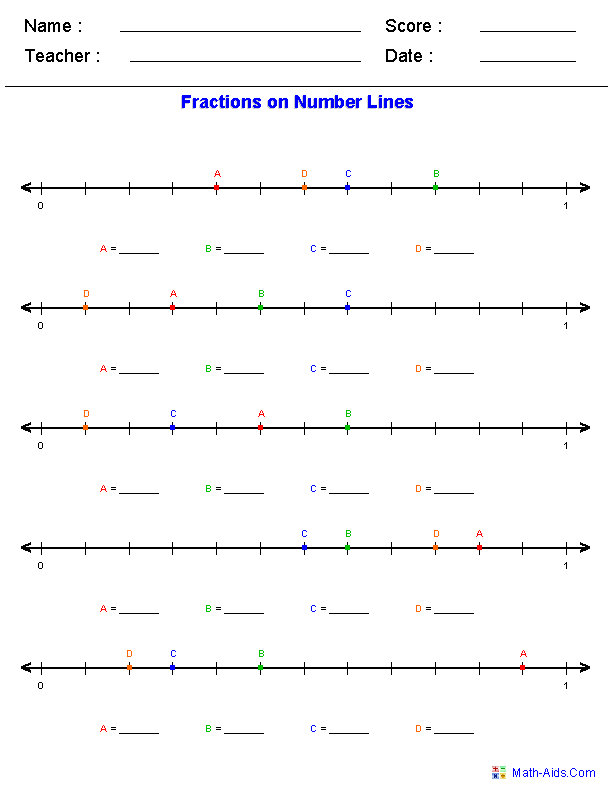 7 Best Images Of Blank Fraction Number Line Printable Blank Number Line Paper Blank Fraction
