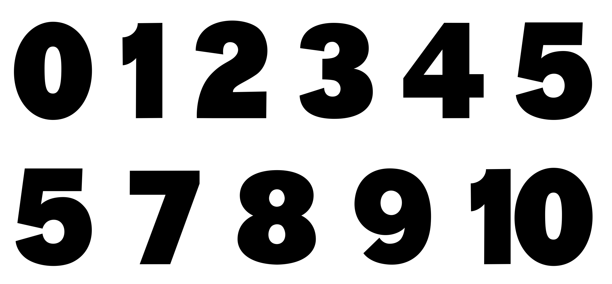 Numbers Printable Template