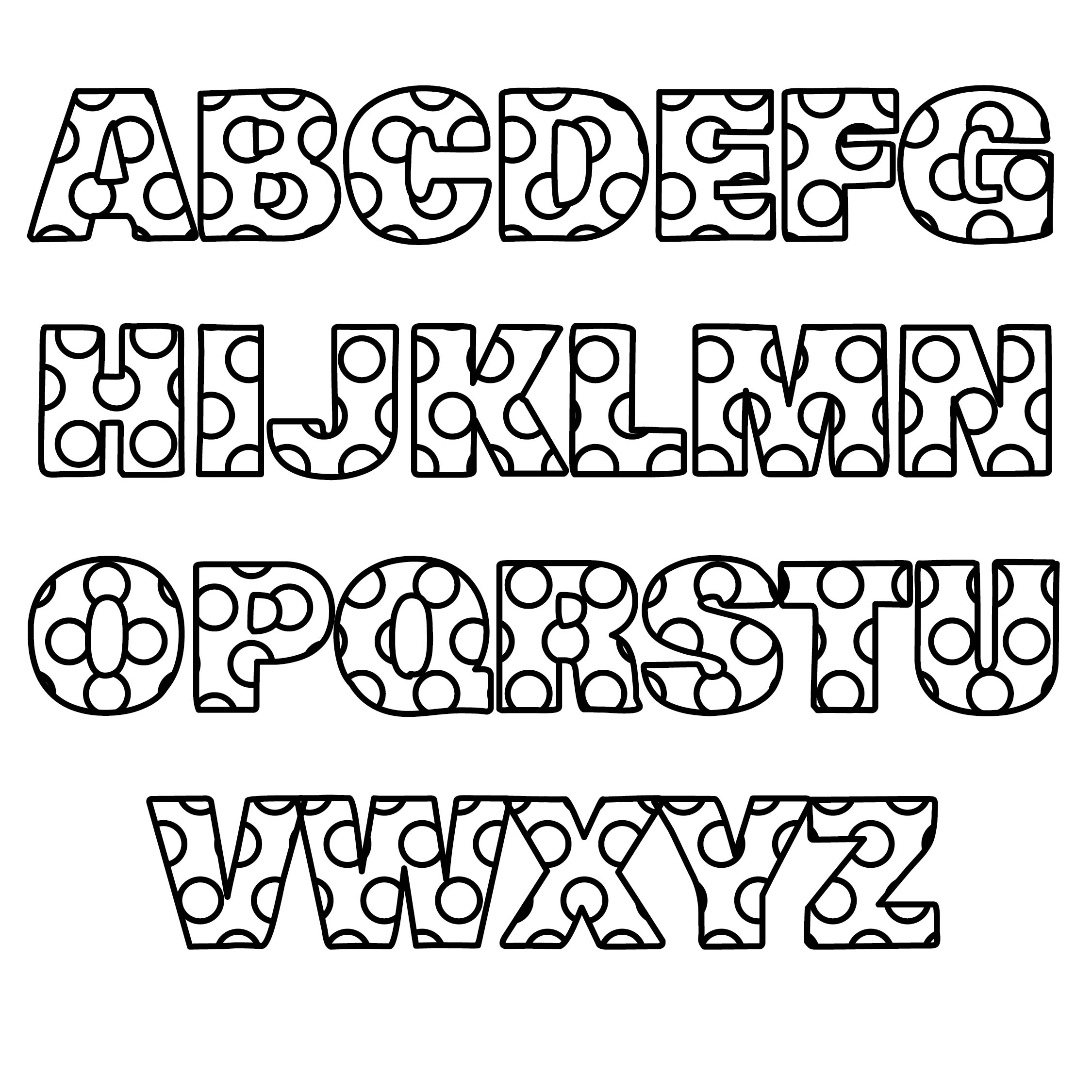9 Best Images Of Polka Dot Printable Alphabet Letters Bubble Letter D 