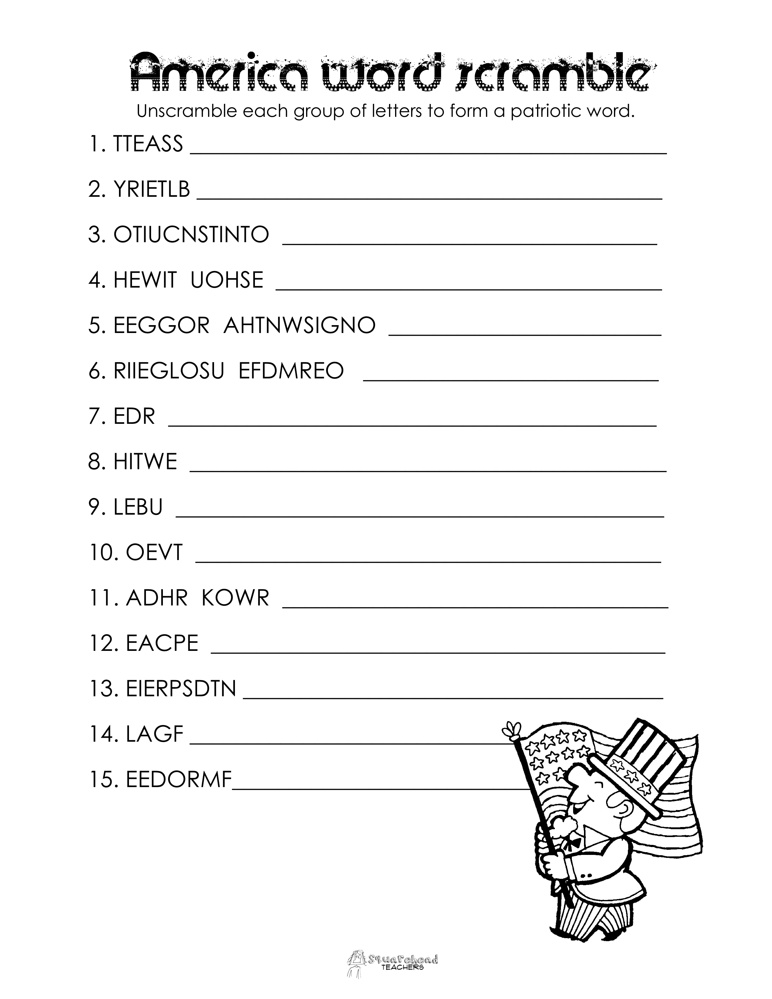 7 Best Images Of Printable Word Scrambles With Answers Printable 