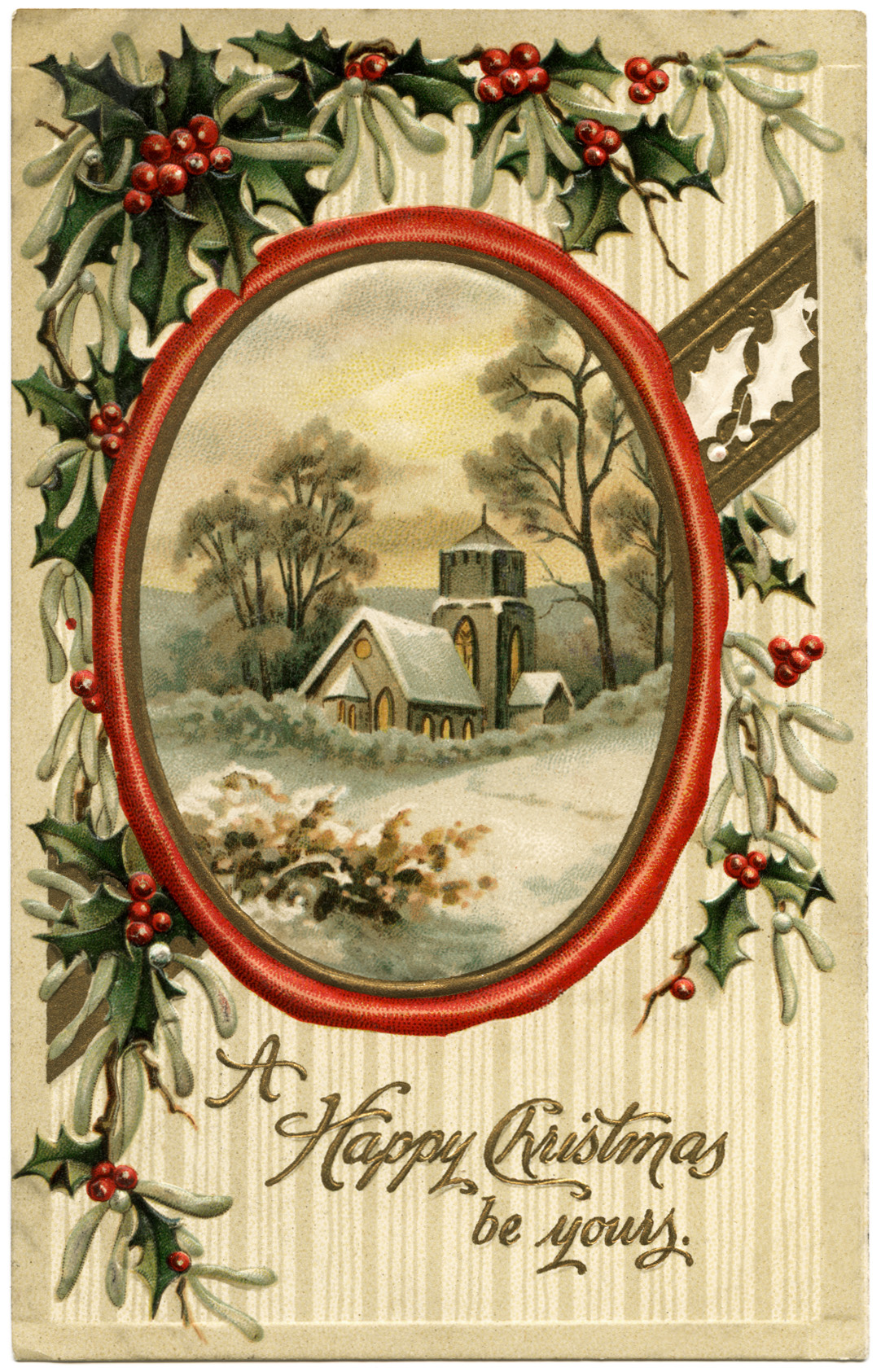 Printable Vintage Christmas Postcards