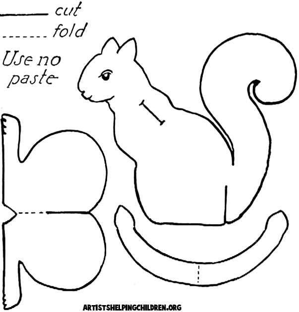 5 Best Images Of Printable Squirrel Craft Template Preschool Squirrel