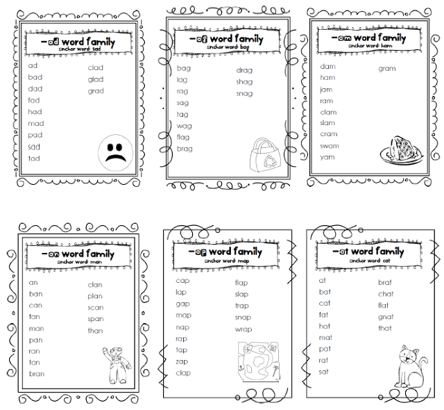 5 Best Images Of Free Printable Word Family List Printable Word 