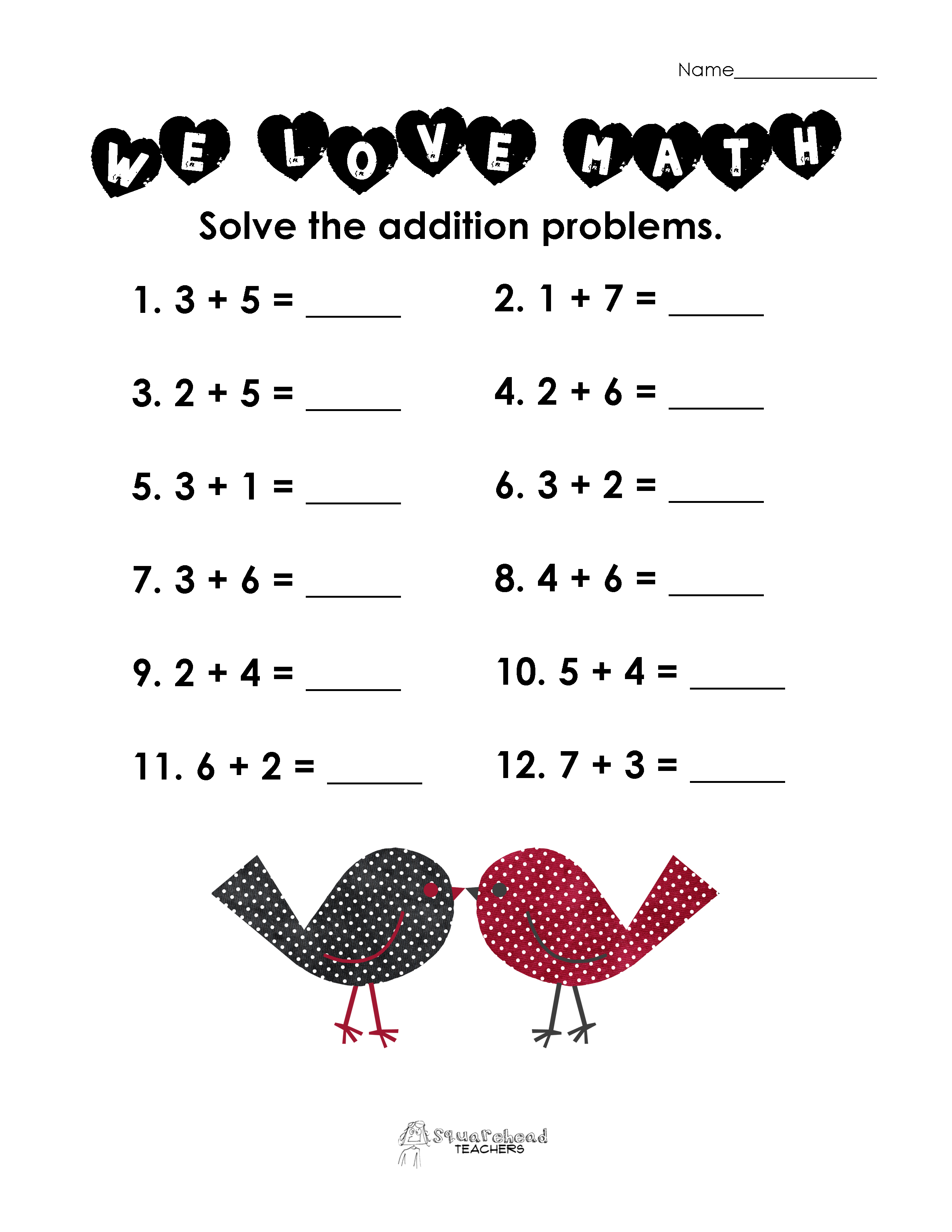 5 Best Images Of Valentine s Day Math Printable Worksheets 