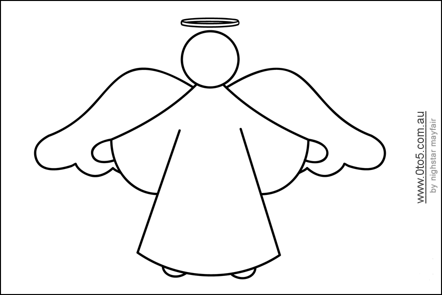 7 Best Images Of Angel Cutouts Printable Angel Tree Cut Out Template