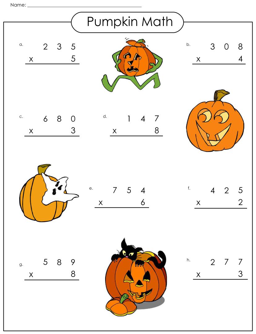 4 Best Images Of Halloween Math Printables Grade 1 Grade Halloween Math Worksheets Halloween