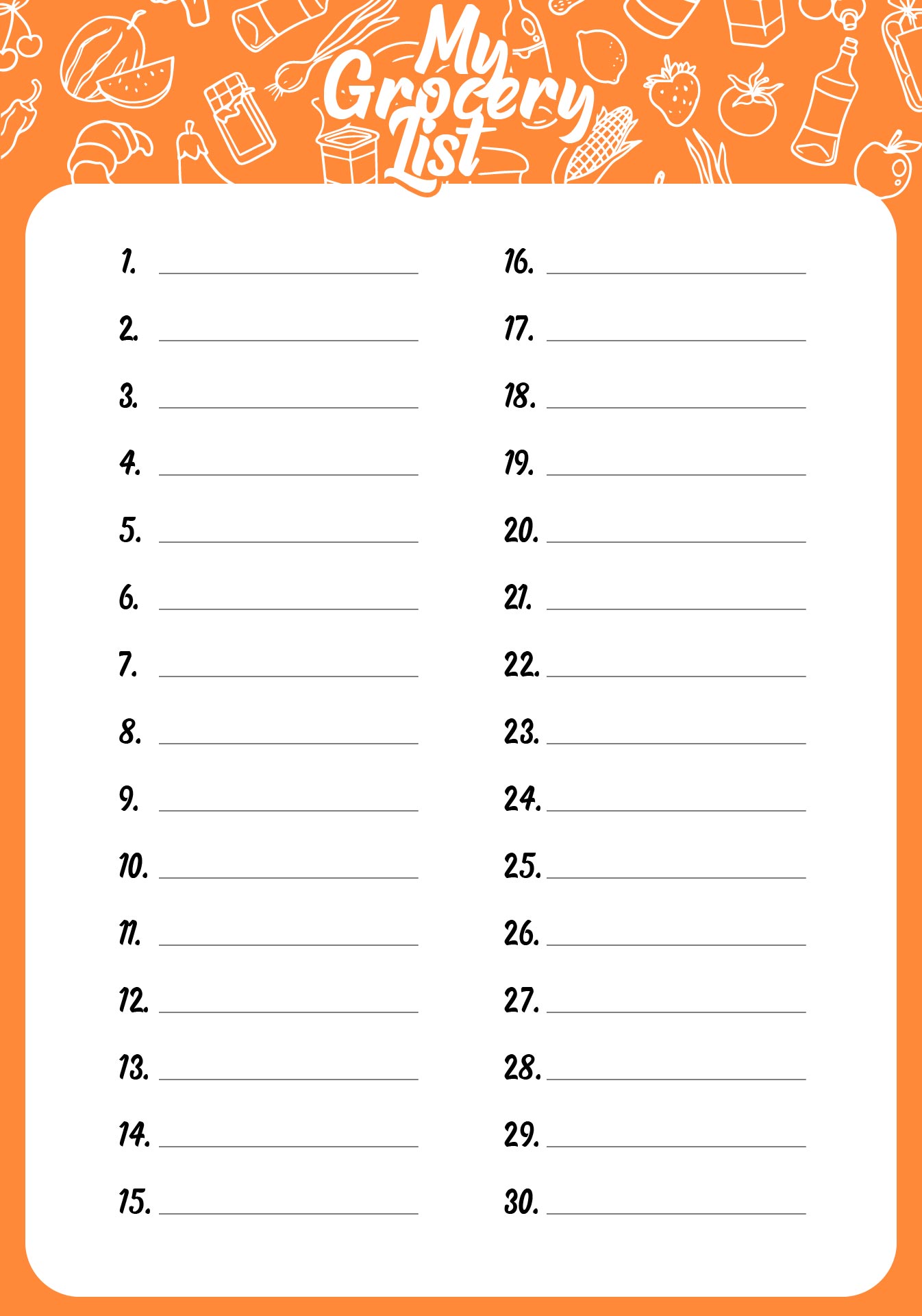 5 Best Images Of Printable List With Numbered Lines Printable Numbered To Do List Two Lined 