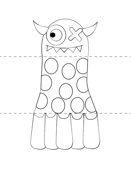 8 Best Images Of Monster Printable Templates Printable Monster 