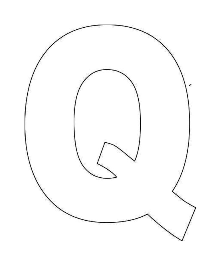 5 Best Images Of Printable Alphabet Letters Q Large Printable Letter Q Preschool Letter O 