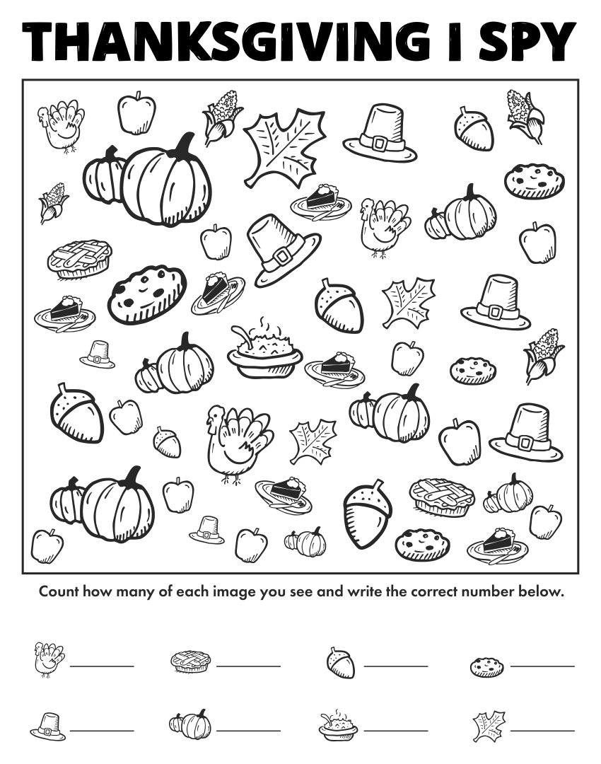 Thanksgiving Worksheets Free Printables Web This Free Thanksgiving Math Printable Contains With