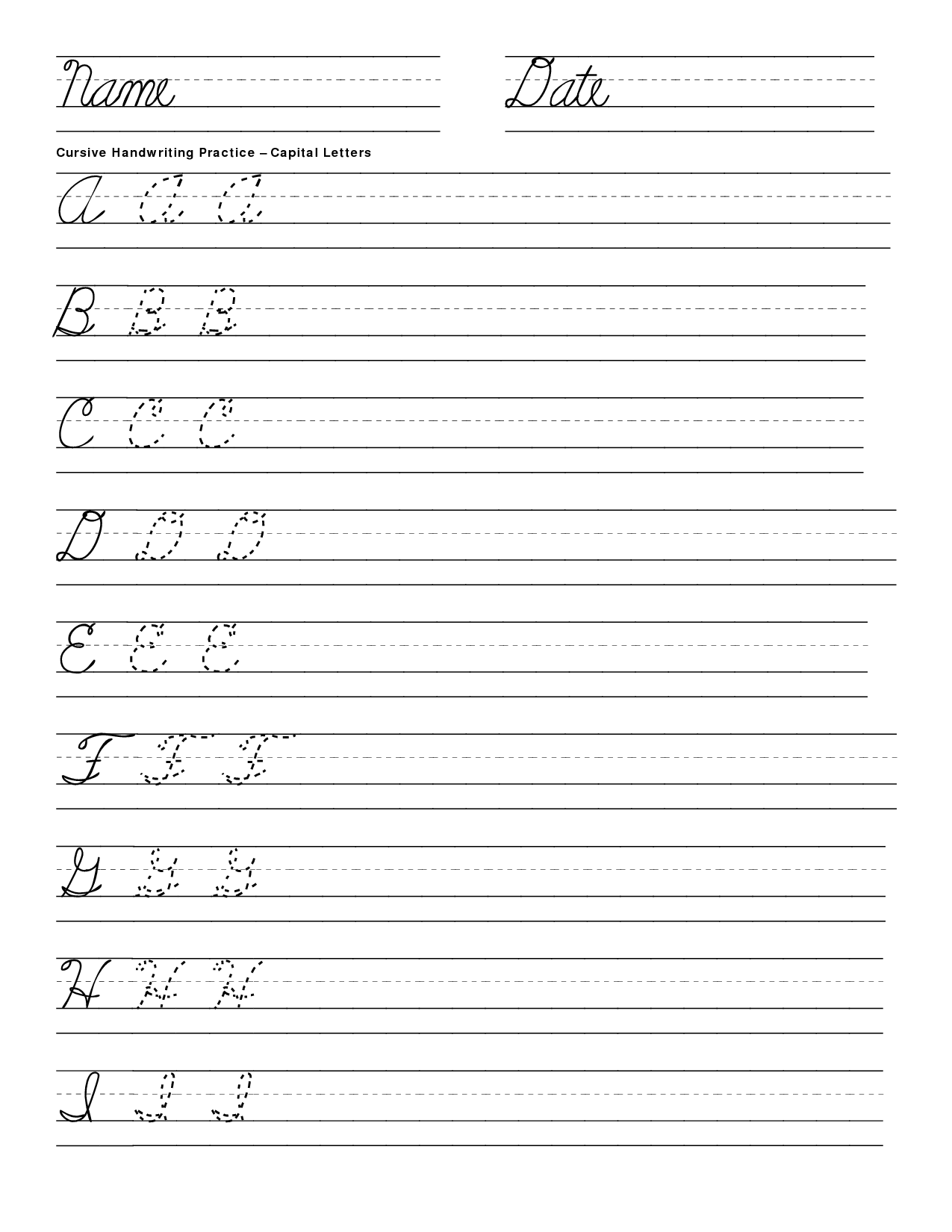 5 Best Images Of Printable Cursive Handwriting Practice Sheets Cursive Writing Worksheets 