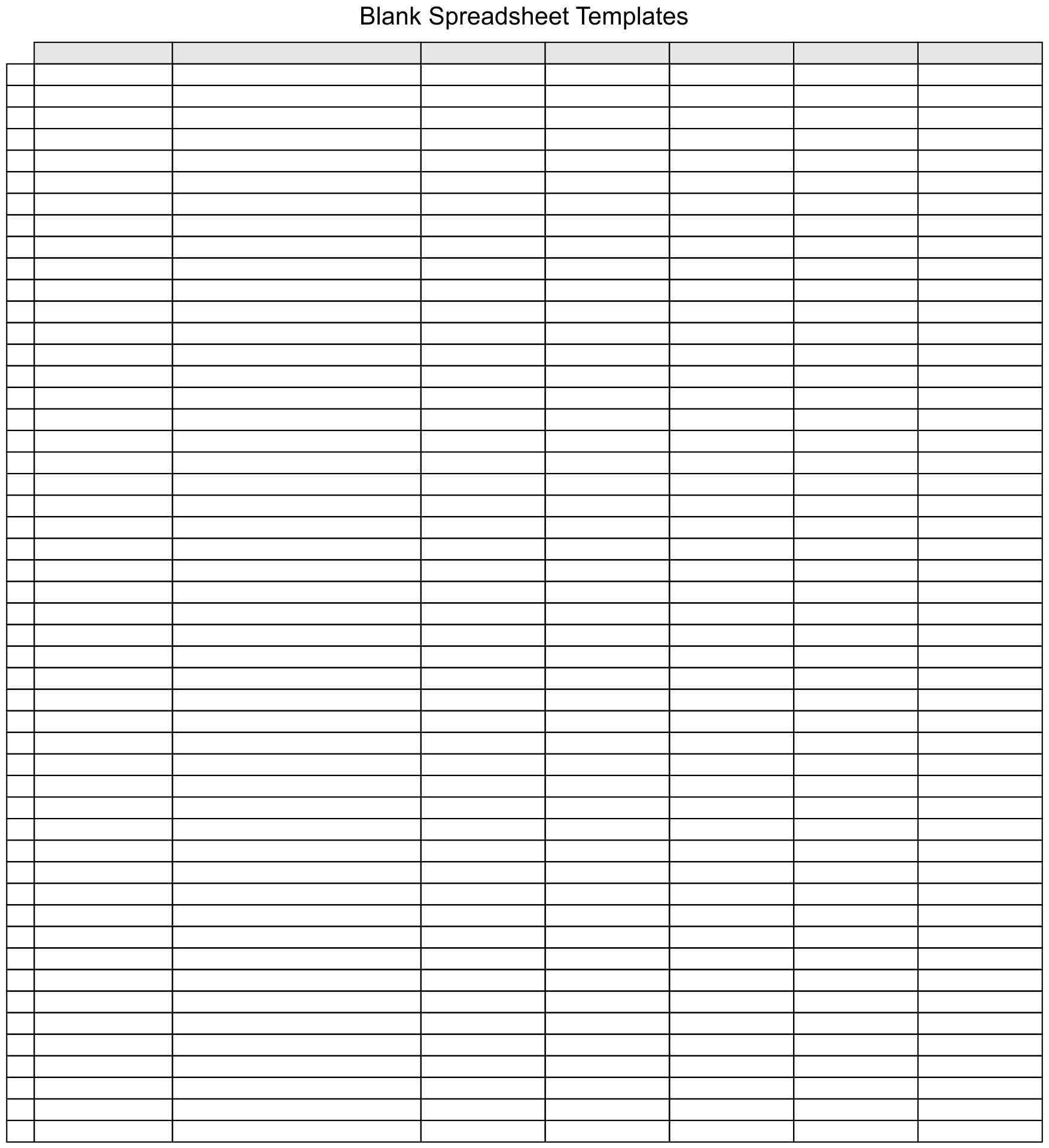 Best Images Of Printable Blank Excel Spreadsheet Template Free