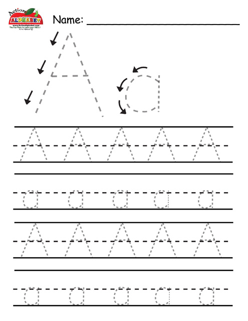 6 Best Images Of Preschool Printables Alphabet Tracing Printable 