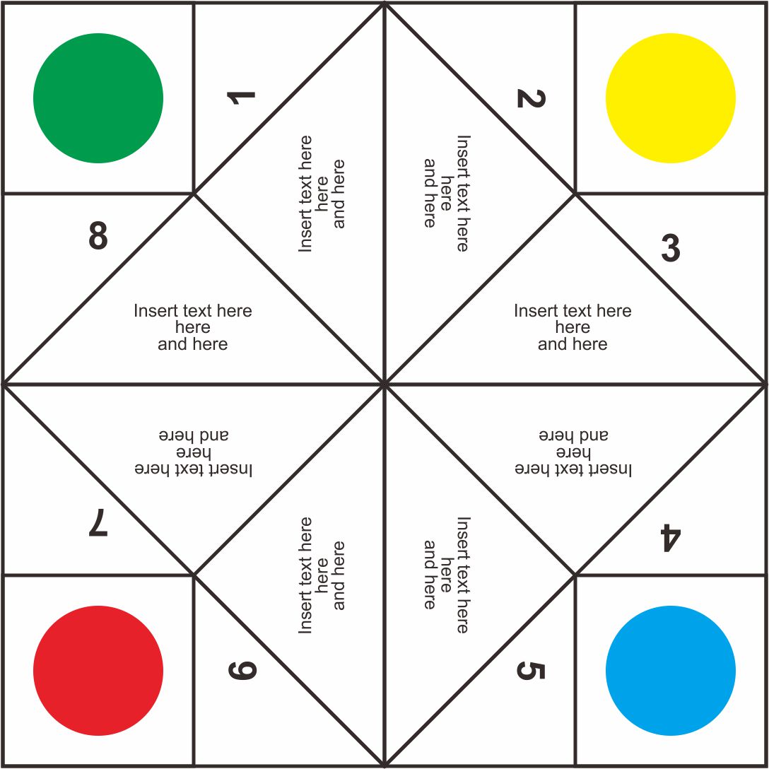 Free Paper Fortune Teller Printable Templates Get What You Need For Free