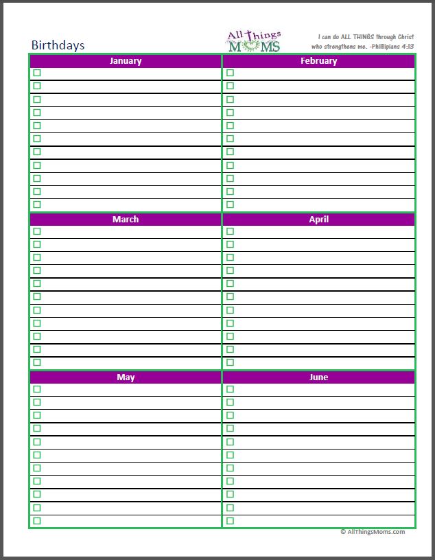 7 Best Images Of Printable Organizer Pages For Moms Free Printable 