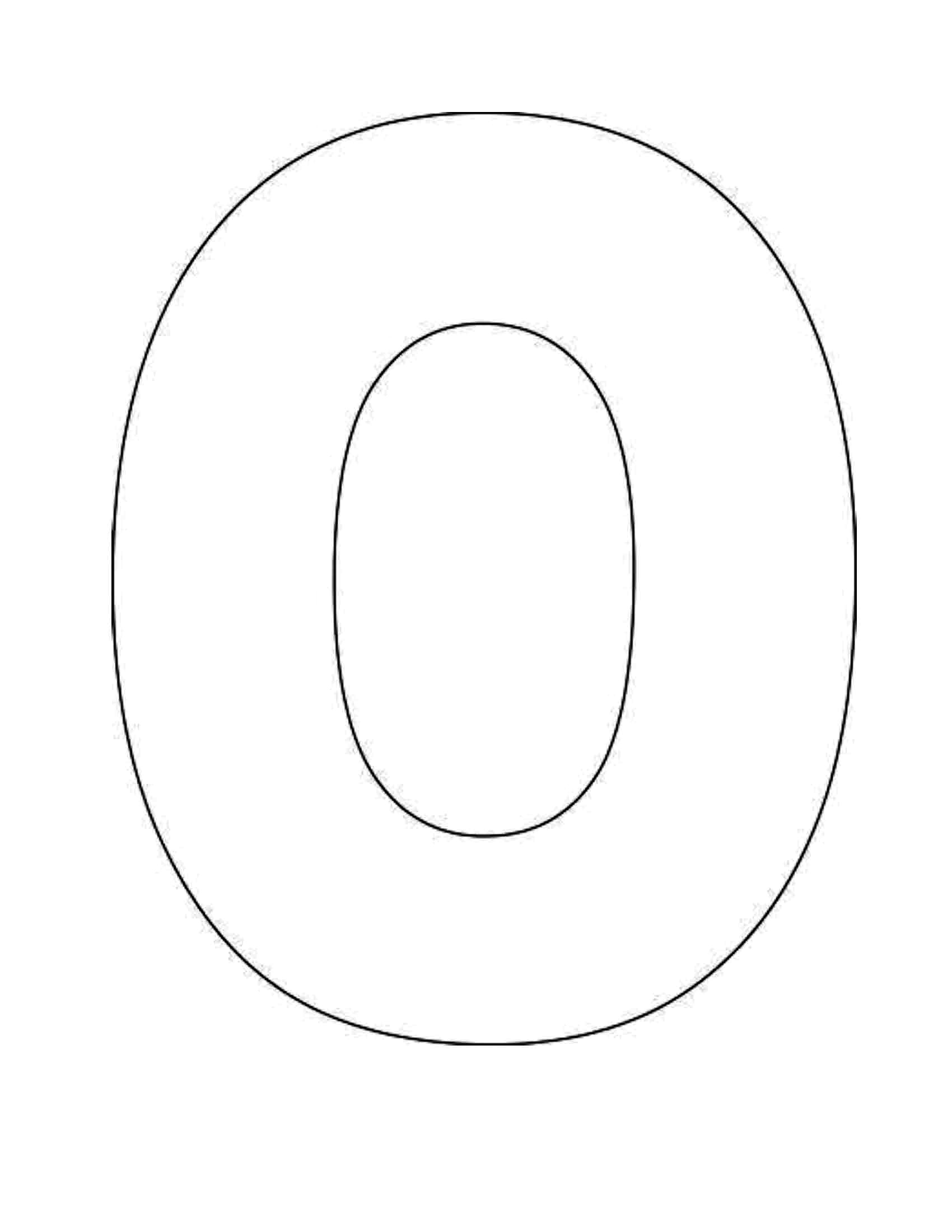 Printable Template For The Small Letter O