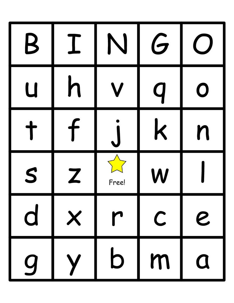 7 Best Images Of Free Printable Alphabet Bingo Cards Template Free Printable Alphabet Bingo 