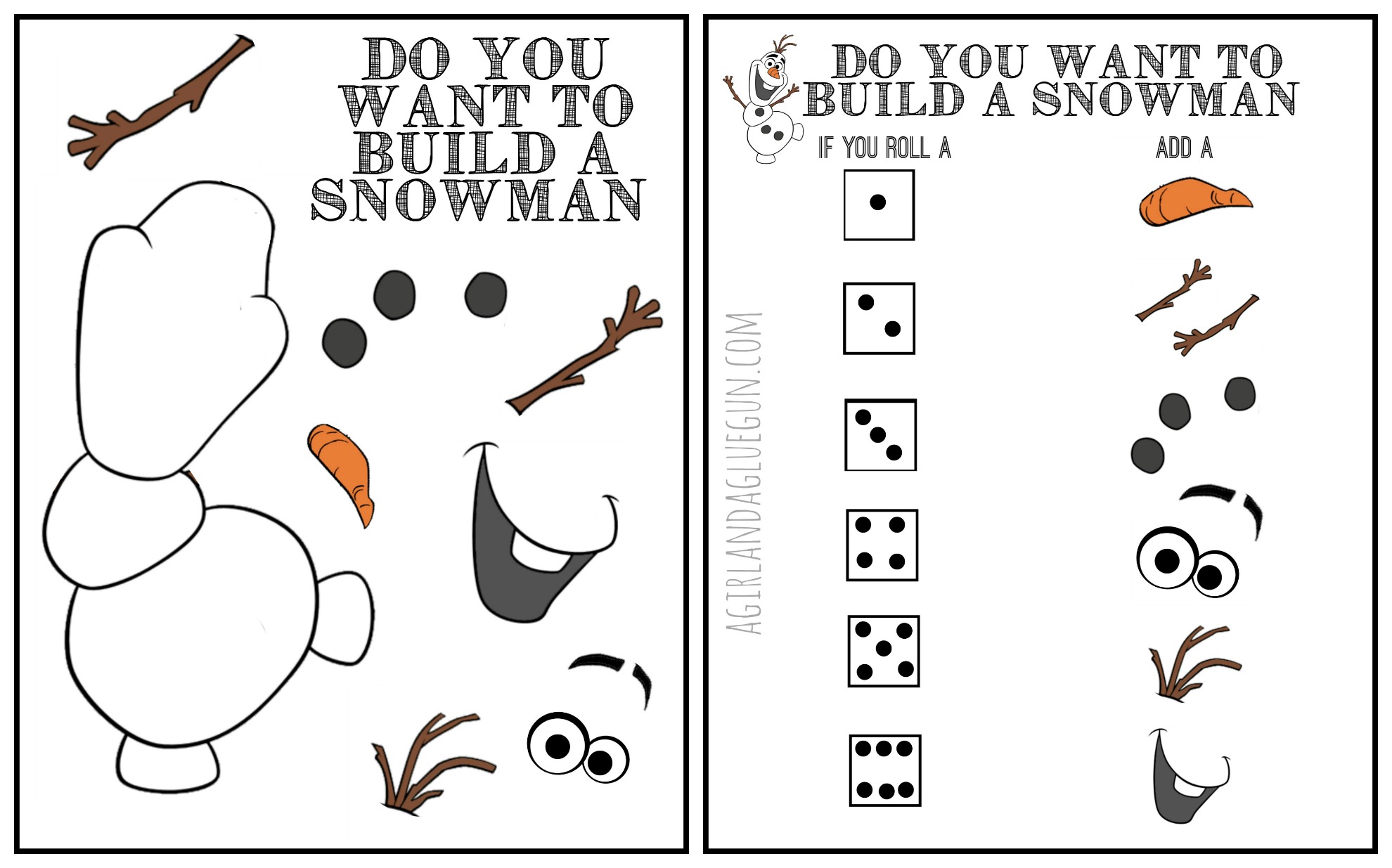 7 Best Images Of Build A Snowman Printable Printable Snowman Cut Out Disney Frozen Olaf Cut