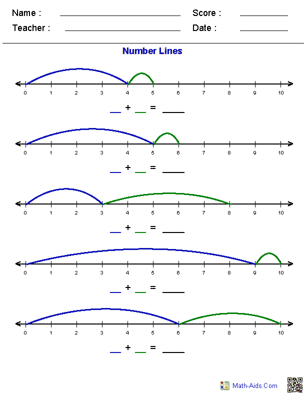 5 Best Images Of Free Printable Number Line Worksheets Printable 