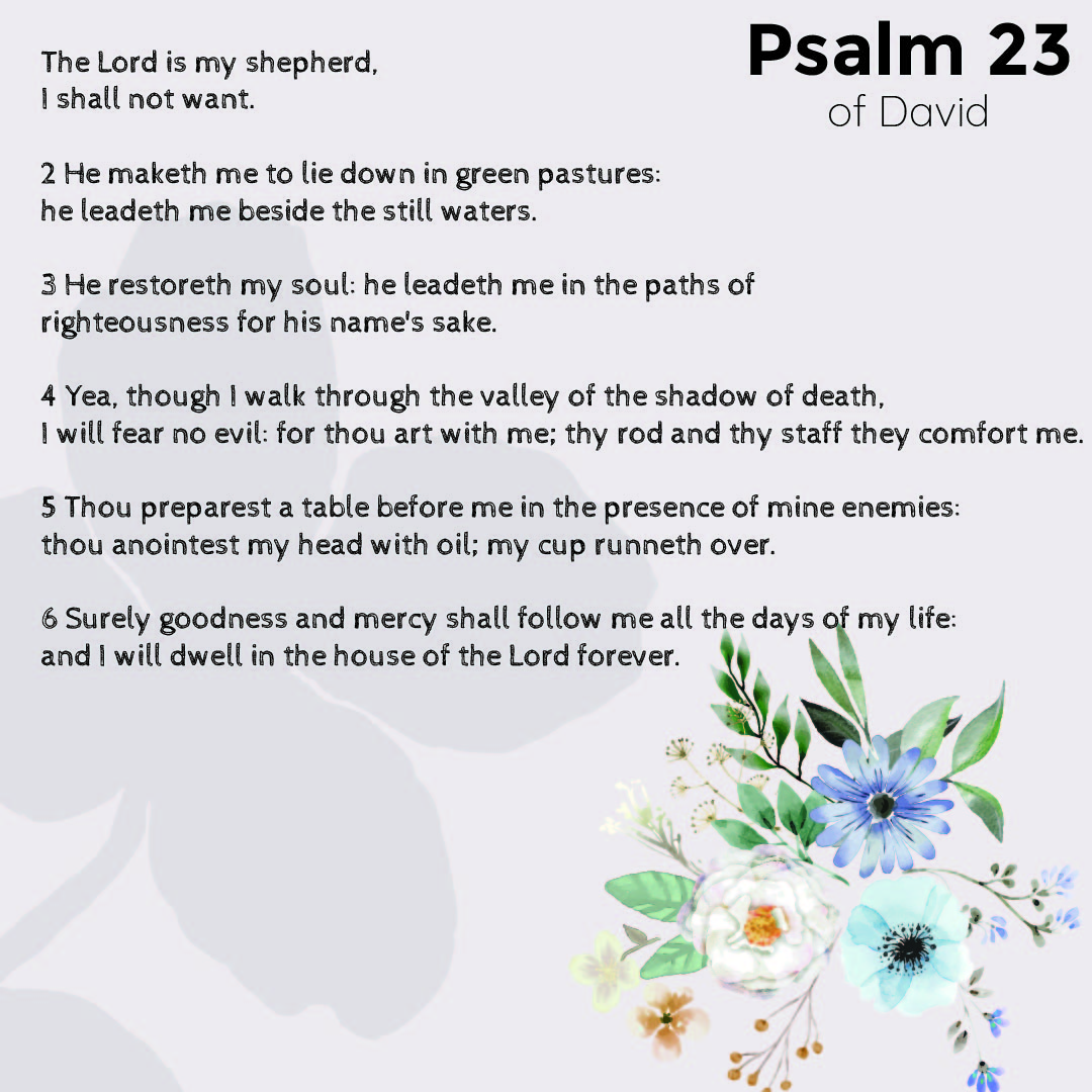 7 Best Images Of 23 Psalms Prayer Printable Psalm 23 As A Prayer 