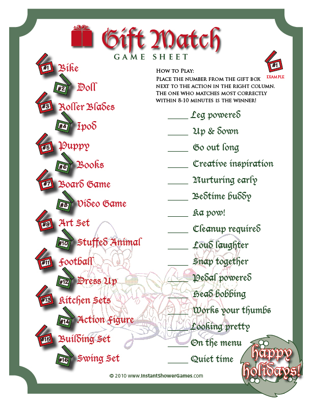 8 Best Images of Free Printable Christmas Games Holiday Free