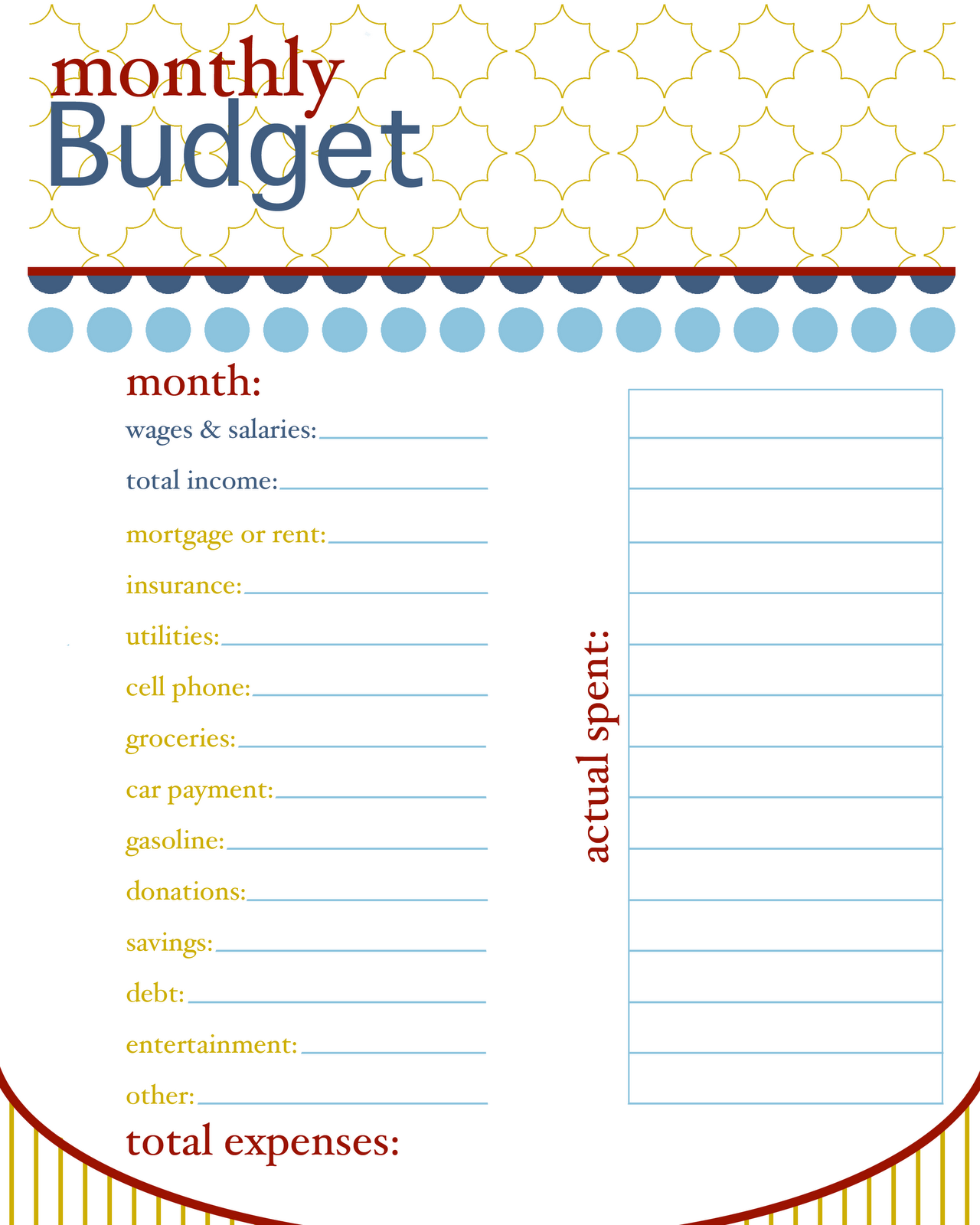 7 Best Images Of Printable Basic Money Management Monthly Money Management Worksheet Money 