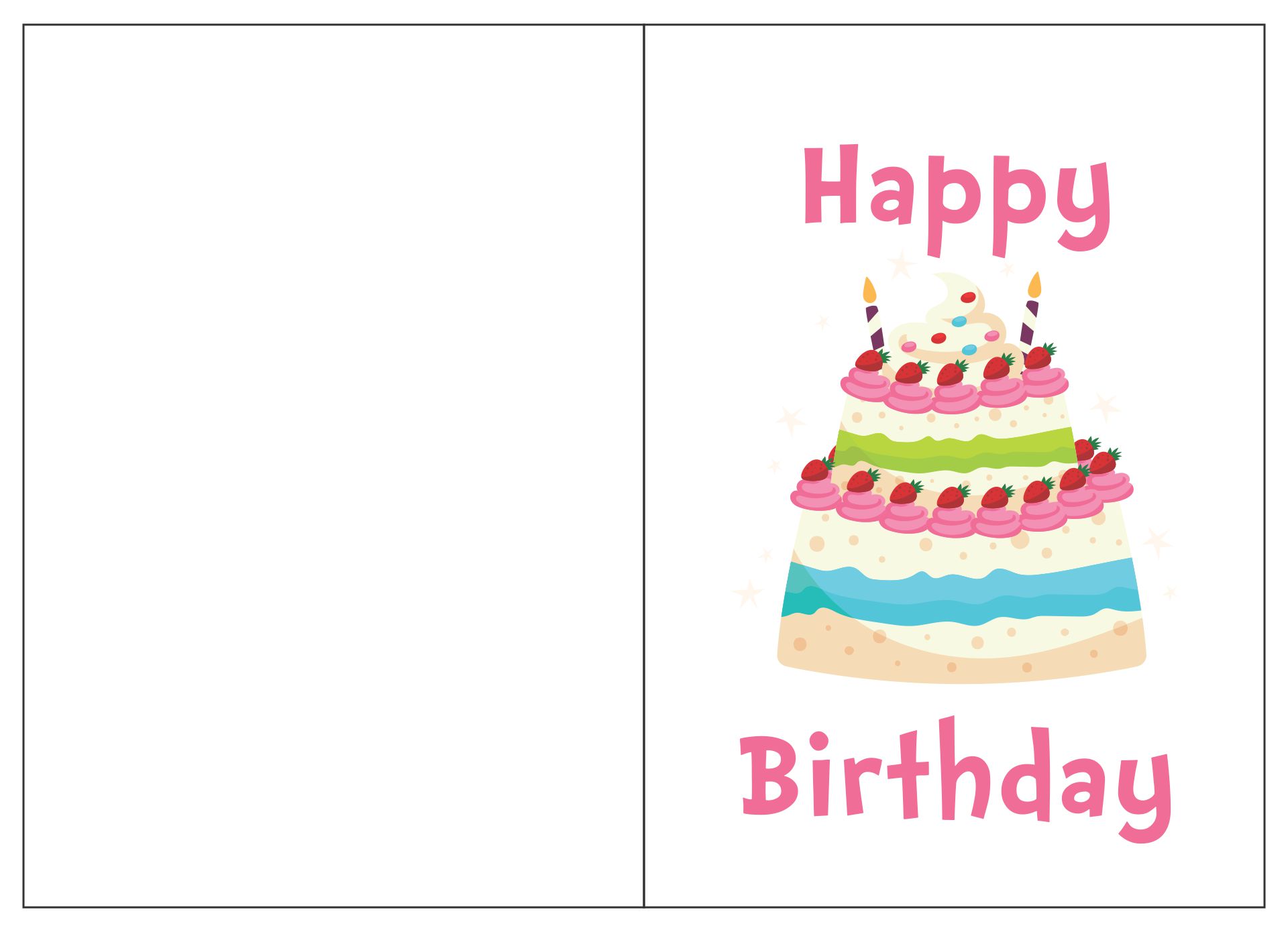 4 Best Images of Printable Folding Birthday Cards For Wife Printable