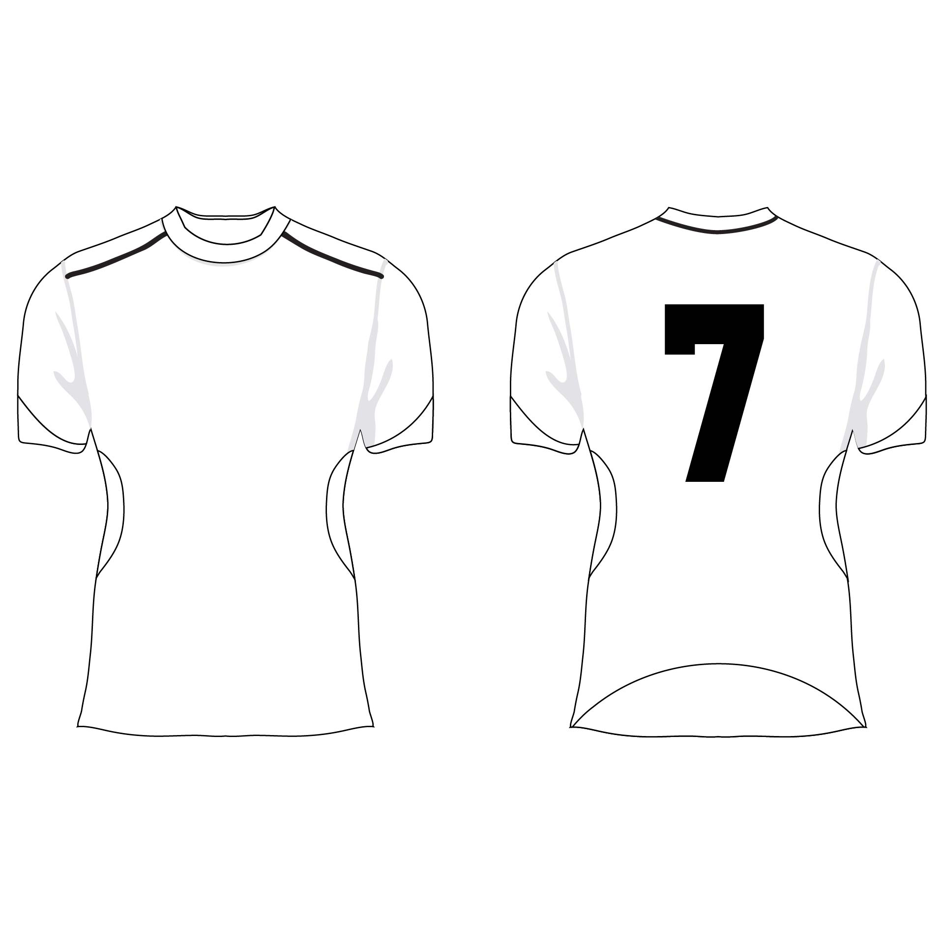 Printable Football Jersey Template