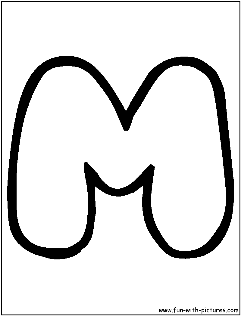 7 Best Images Of Free Printable Bubble Letter M Printable Bubble Letters M Bubble Letter M 