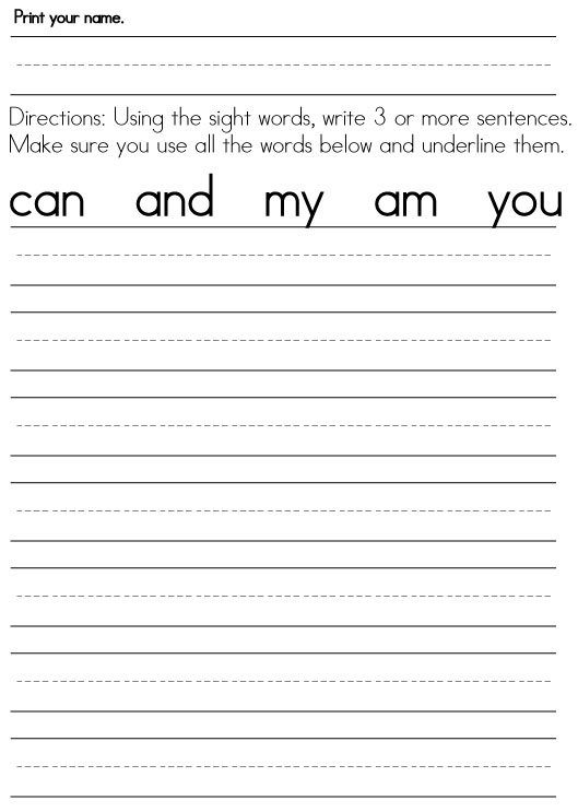 4 Best Images Of First Grade Printable Handwriting Worksheets 1st Grade Writing Worksheets 