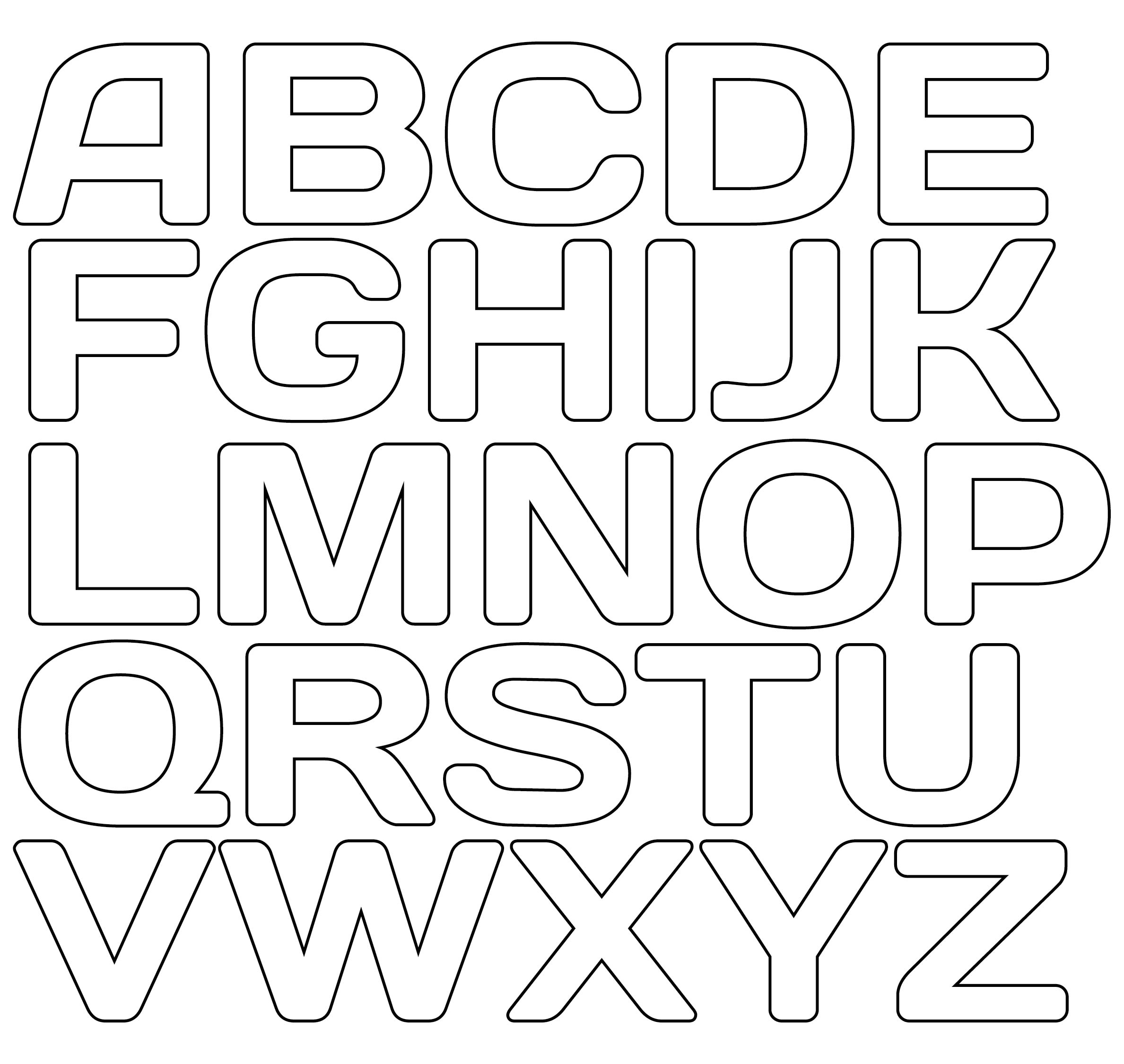 Free Printable Alphabet Stencils