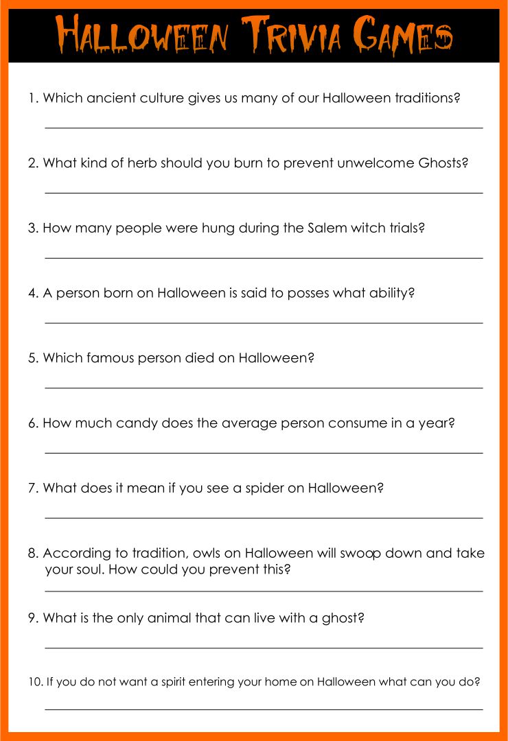 8 Best Images Of Printable Halloween Games For Adults Fun Halloween 