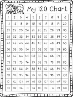 2 Best Images of Printable 120 Number Chart - Printable Number Chart 1