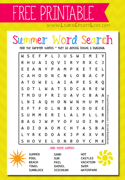 6 Best Images Of Hard Summer Word Search Printable Printable Summer Word Searches For Adults 