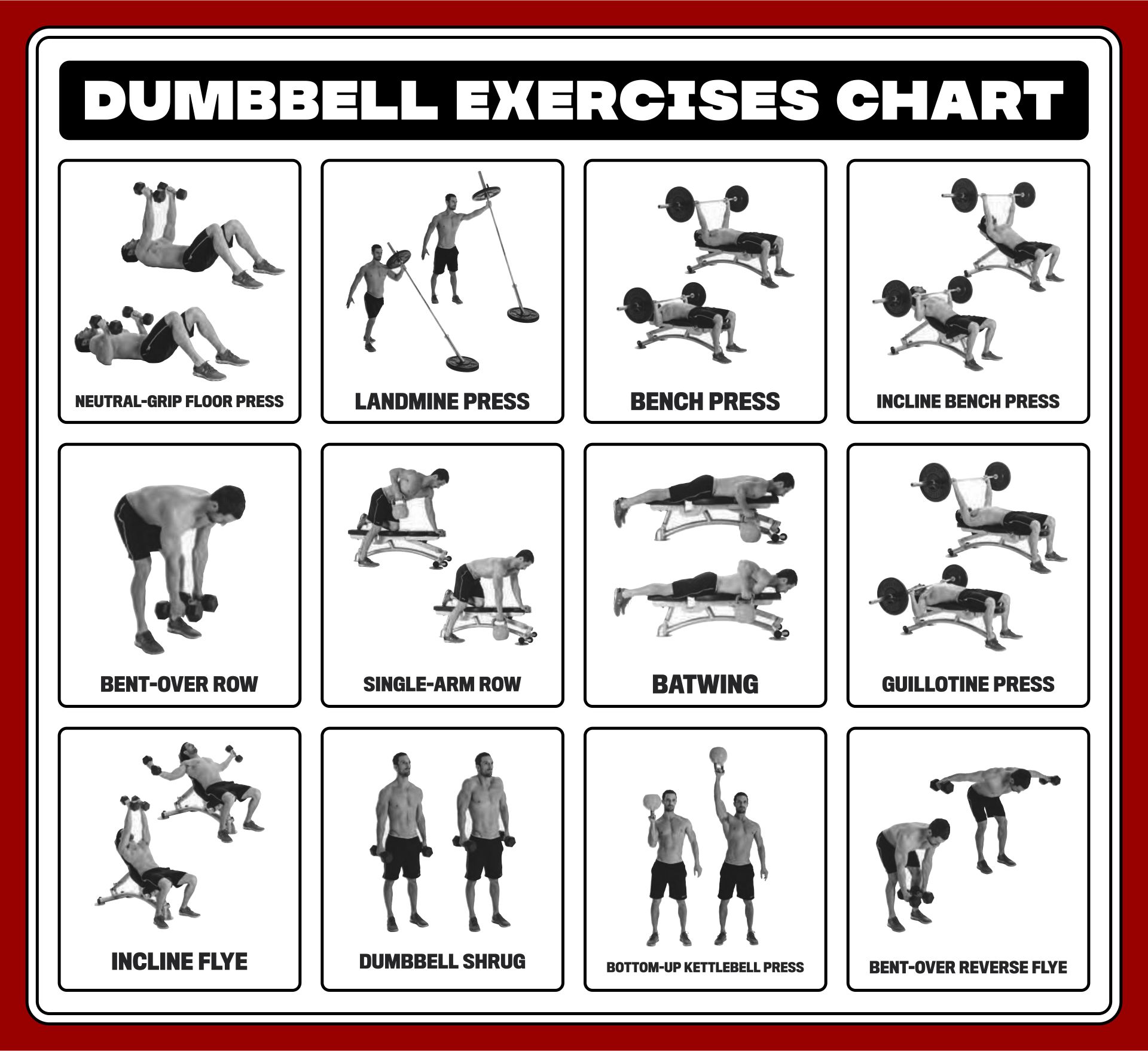 Dumbbell Workout Chart Printable Printable Templates