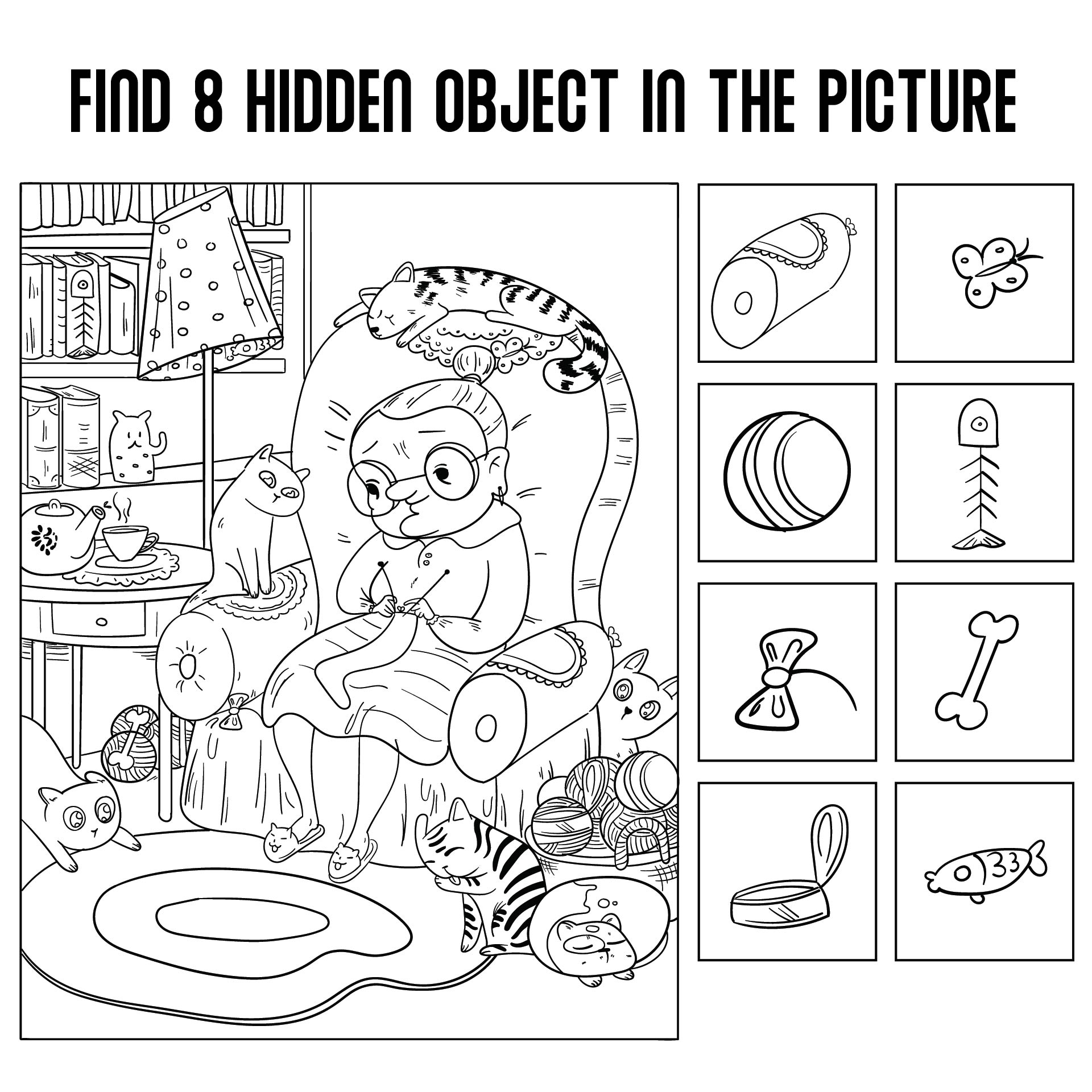 6 Best Images of Easy Hidden Object Printables - Free Printable Hidden