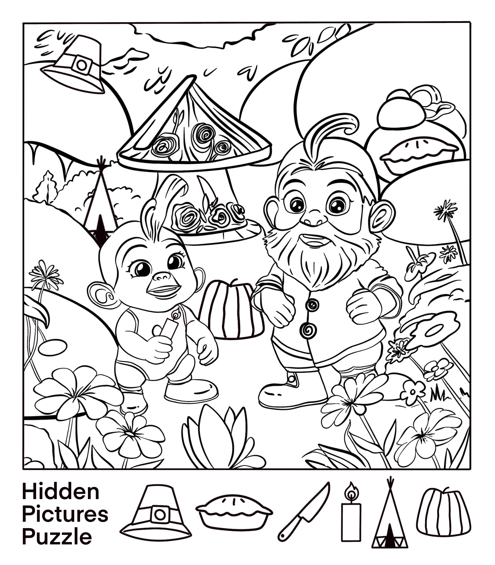 Printable Find The Hidden Pictures Printable World Holiday