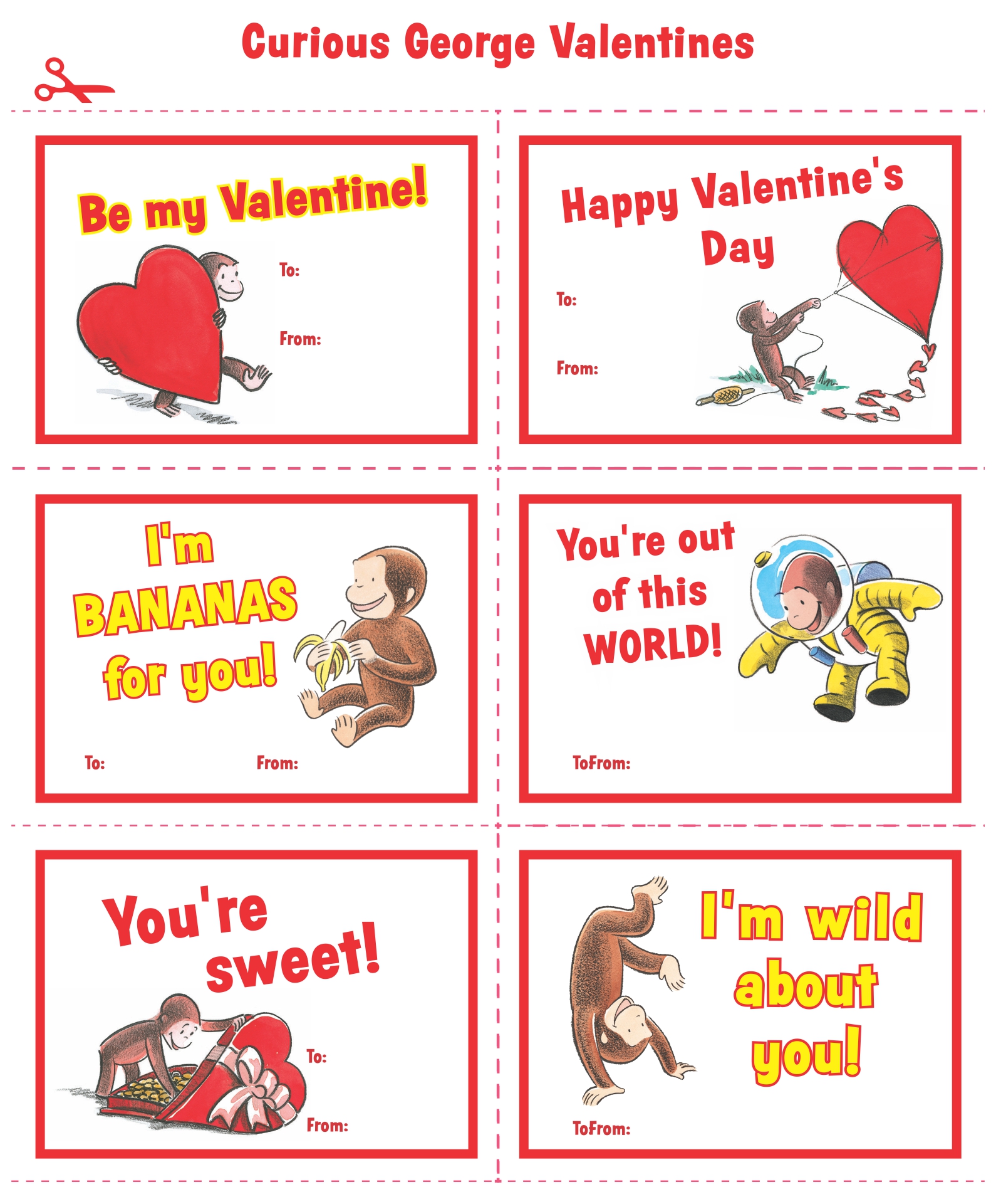 9 Best Images of Free Printable Kids Valentine's Day Card Kids
