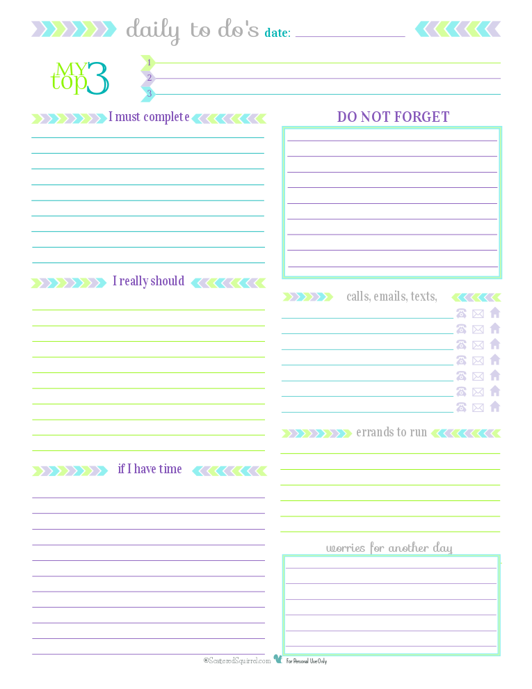 7 Best Images Of Printable Daily To Do List For Work Simple To Do 