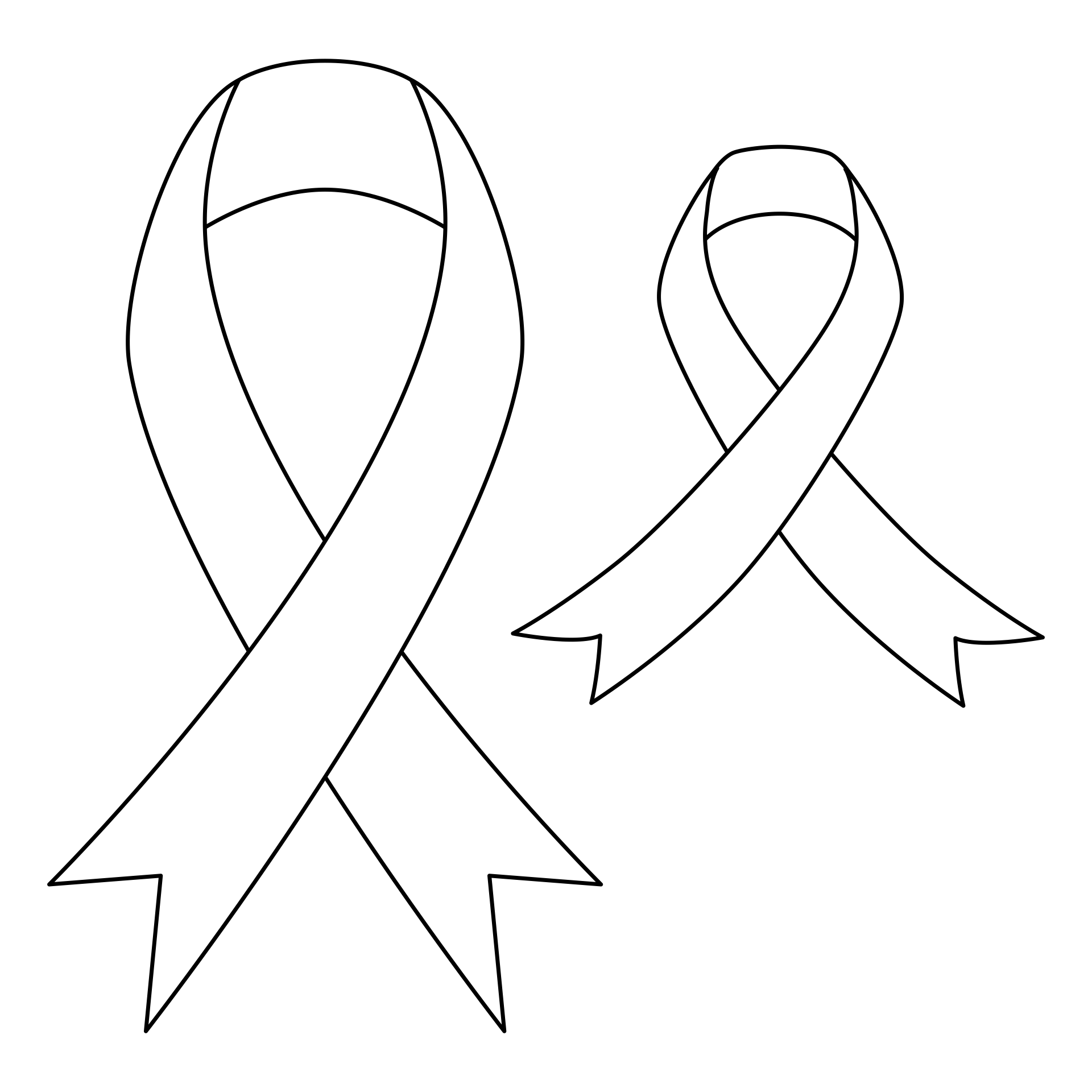 Free Printable Cancer Ribbon Template