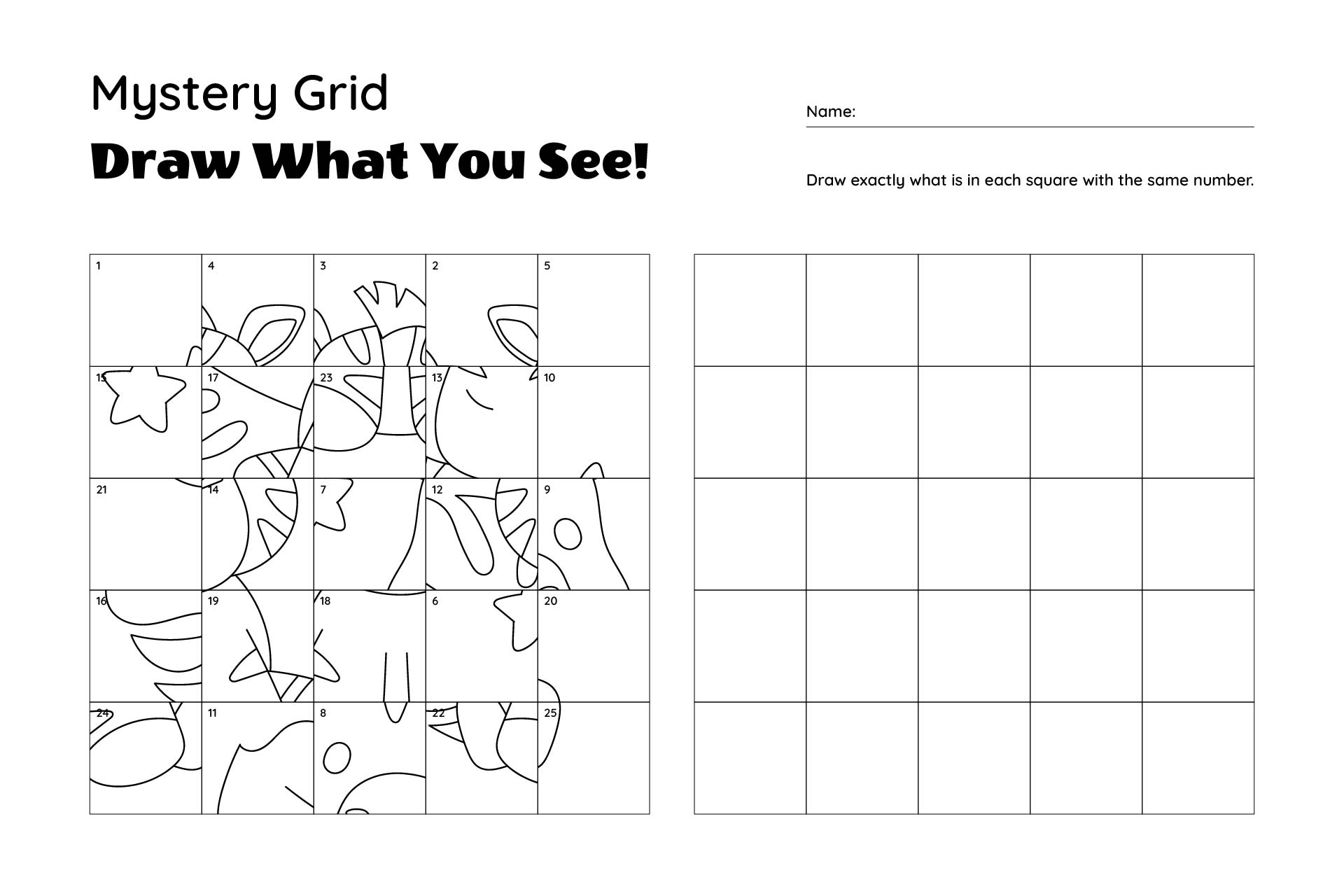 5 Best Images Of Mystery Grid Drawing Worksheets Printables Mystery Grid Drawing Printable 