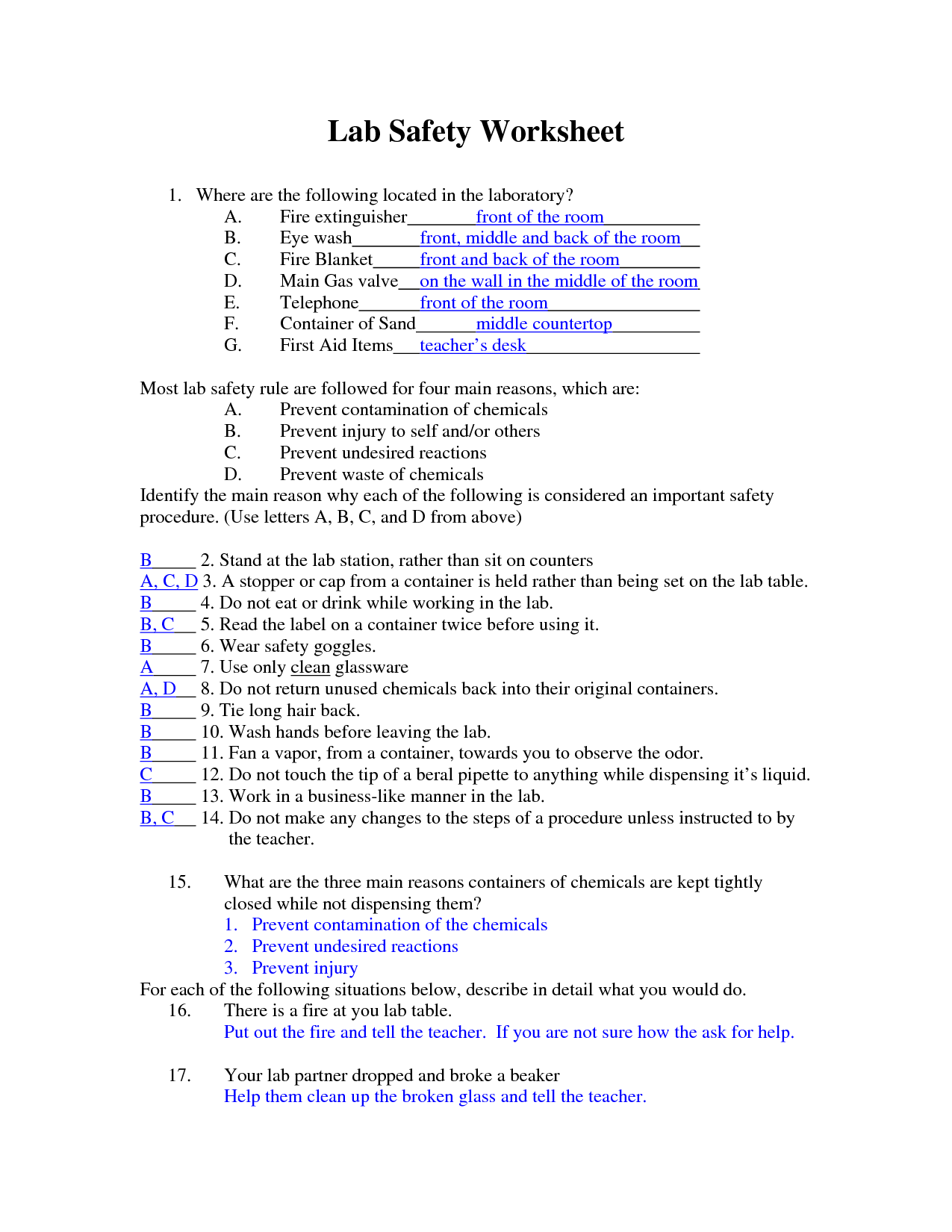 6 Best Images Of Printable Lab Worksheet Science Lab Safety Symbols 