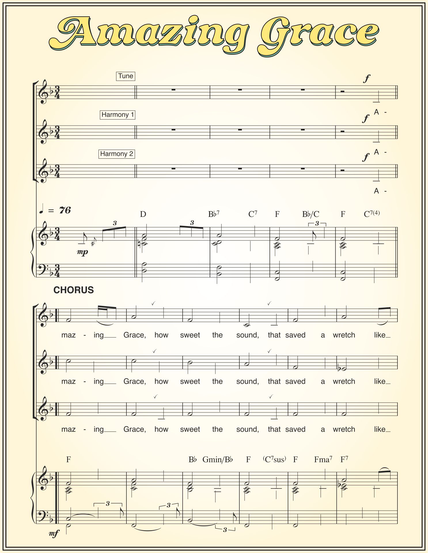 5 Best Images Of Amazing Grace Sheet Music Printable Amazing Grace Piano Sheet Music Free