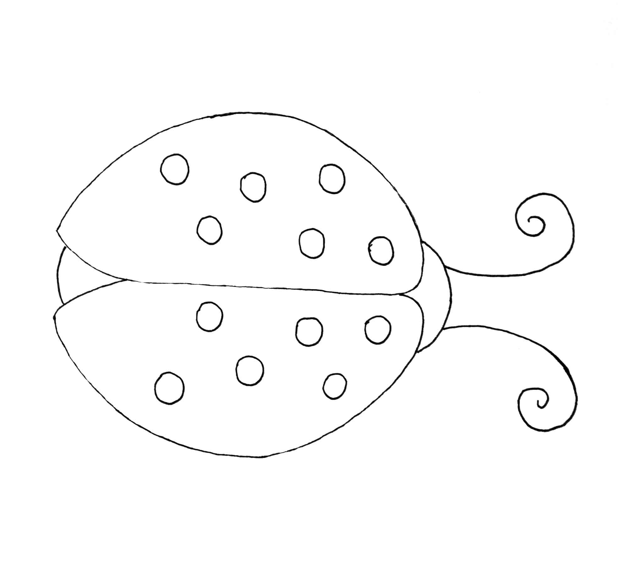 Ladybug Template Cut Outs Coloring Page My XXX Hot Girl